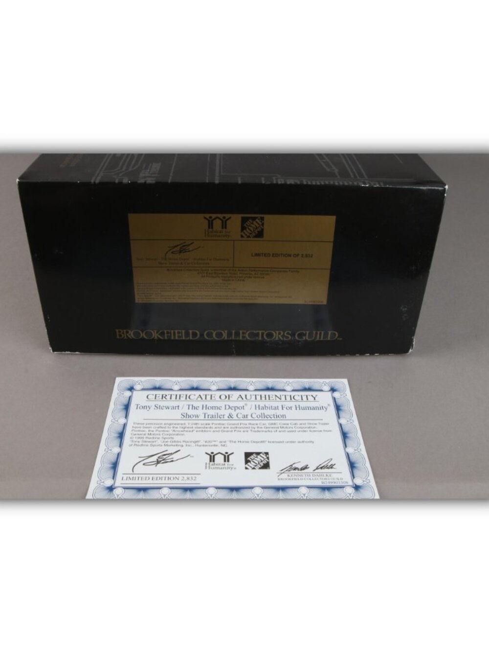Brookfield Collectors Guild Tony Stewart Home Depot Habitat for Humanity trailer